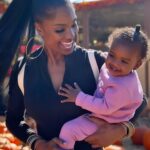 Lanisha Cole Instagram - Her smile is everything 🥹❤️✨🙌🏾 . Onyx went on her first #breastcancerawareness walk with Grandma yesterday 💕 . #breastcancerawarenessmonth #underwoodfamilyfarms #onyxice #coleandkuba #pumpkinpatch #halloweenweekend