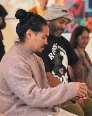 Lanisha Cole Instagram - Thank you to @imkaorukiki and @trevor.coopersmith for inviting us to a lovely tea ceremony 🍵 We all had a wonderful time! 
.
.
#bergamotstation 
#onyxice 
#coleandkuba
