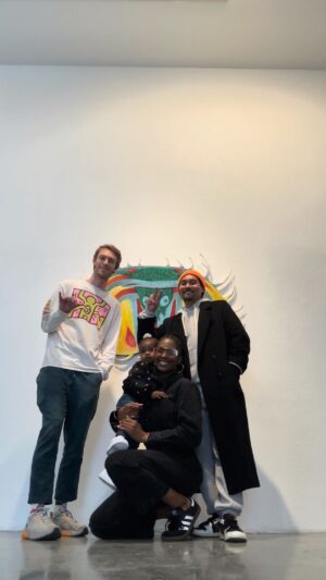 Lanisha Cole Instagram - And just like that she’s 18 months! 🥹❤️ I can’t believe how big my baby girl is 🙌🏾 It’s been such a joy to watch her grow. 🙏🏾✨Yesterday we all stopped by to visit our good friend and artist @trevor.coopersmith who is currently having his solo thesis show at the Bolsky Gallery at Otis College of Art & Design in Los Angeles. 
.
His show titled Divine Beasts, is a multimedia exploration and re-presentation of the natural world through his lens.  This work is extremely personal and makes us dig deep into ourselves and our perceptions, valuations and representations in nature. For us it was a honor to see and witness —in person.  It was one  of our favorite shows so far this year and included some of our favorite pieces. Cheers to Trevor and many more blessings to you! 🖼️🖼️🖼️
.
@otiscollege 
.
#onyxice
#hcyksabt 
#otiscollege 
#trevorcoopersmith 
#coleandkuba 
#artiststudio 
#artexhibition