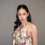 Lanlalin Tejasa Weckx Instagram - ขอแต่งแบบนี้เล่นละครได้มั้ย? Make up @aonnthaanaa Hair @baseballlaxtar Dress @srasociety