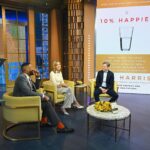Lara Spencer Instagram - Dan Harris--thank you for making us 100 Percent Happier by coming back to GMA this morning!!! So good to have you back on set. Miss you terribly but it's so clear you have found your purpose and joy. ❤️. Happy Ten year Anniversary of your #TenpercentHappier journey. Oh yeah-Dan's book is updated, awesome, and out now.