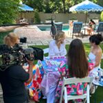 Lara Spencer Instagram – Getting my MAJ ON with some fabulous ladies in Dallas and Megan Trottier, the founder of @ohmymahjong (FAB woman owned business catering to the Mahjong obsessed–cutest mats and tiles EVER) for @goodmorningamerica