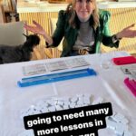 Lara Spencer Instagram - New Year's Resolution to try more new things=learn how to play maj Jongg=my brain hurts. At lease we had great bites. And wine=not giving up.