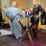 Lara Spencer Instagram - Winning an #Oscar is cool, but have you ever worn custom @louisvuitton? @davinejoy’s done both tonight. Watch as she exclusively talks to @lara.spencer for InStyle moments after delivering an incredible speech to boot.