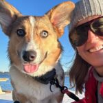 Lara Spencer Instagram - Listen up. 3 attempts at photo w this lunatic to send the college kids. She cracks me up. #bossbetty #corgistagram
