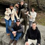Lara Spencer Instagram - 10 shots (pun intended) of our Mother Son tour of Jack Daniel's Distillery. A fabulous history lesson and look at how this iconic American brand takes such pride in their product. Did you know every drop of Jack around the world is made right here in Lynchburg, TN? Handcrafted right down to the labels-- applied by HAND (see the video attached--I kept thinking of Lucy and the chocolates!). What a highlight to do a tasting with the Master Distiller and true rockstar Chris Fletcher and go up to the top floor of a very special barrel house, watch him DRILL into a barrel of 4 year old Tennessee Whiskey, and allow us to fill a bottle and taste. Learned so much. Laughed so much. Hopefully our boys will smile and remember our day every time they see a bottle of Jack. #oldnumber7 .
