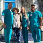 Lara Spencer Instagram – I am so happy to share that my mom has just finished treatment for a brain tumor and she is doing GREAT.  Six weeks. 5 days a week. Both chemo and radiation–and not surprising at all,  if you know my mom, she is still smiling.  My friend Susan gave  her a pair of socks that say it all—“you picked the wrong bit*#, cancer!” Thank you to the amazing and compassionate team at Florida Cancer Specialists in Sarasota starting with  Dr. Scott Lunin, and endless thanks to Dr. John Boockvar and the Brain Tumor team at Lenox Hospital in New York for your groundbreaking trial to get chemo past the blood brain barrier.  My mom is proof positive your work is a game changer.  Mom-your spirituality and belief that anything is possible are a masterclass in how to live.  You are a fierce and fabulous warrior and I can’t wait to celebrate with you!!!!!