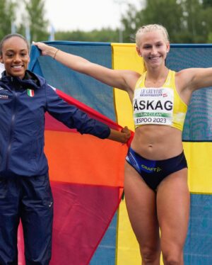 Larissa Iapichino Instagram - 6.93m in the first attempt 🤯

Larissa Iapichino 🇮🇹 brings home the long jump gold 🤭 with equalled European lead 🤌

📸 @zlta.bunda 

#Espoo2023 #athletics #trackandfield #yoursportforlife