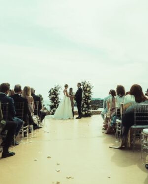 Larissa Rieß Instagram - Dreamwedding of @stefandabruck and @veroni 🤍
Of course I was crying almost all the time 🥹
📷 by @lassemueffelmann 

#wedding #ibiza #pregnancy #pregnant #pregnantwedding #pregnantstyle