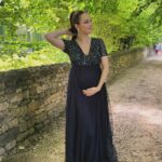 Larissa Rieß Instagram - 🤍 Wedding time 🤍 . . . . #pregnancy #pregnant #pregnantstyle #pregnantwedding #france