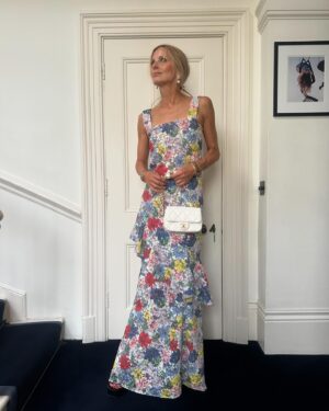 Laura Bailey Instagram - Coco cabana… a speedy 24 hours in Cannes for The Substance with @workingtitlefilms @mubi 🩸 @coralie_fargeat @demimoore #margaretqualley @dennisquaid 

& to celebrate the inspirational changemaking career of beloved @donnaflangley DBE ✨ 

  one for our kids ..

  4am stargazing… (but still made it to my 9am game on my favourite court in the world @hotelducapedenroc & home to pick up my daughter from hockey tonight…)

-> for dream dress real life  Cinderella fittings with Bambi & Rainey because I missed the red carpet running so late … the lace, the ease, the rainbow of emotion…

Merci CHANEL & @chanel.beauty 
@chanelofficial @festivaldecannes