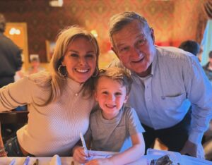 Laura Bell Bundy Instagram - Enjoyed sharing my Birthday tonight with my father in law Tom Hinkle! 80 looks good on ya, bday twin! You’re an inspiration.  #aries #family