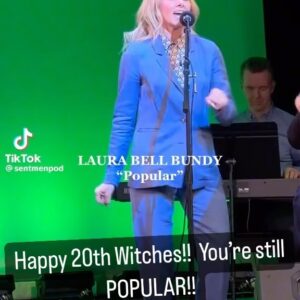 Laura Bell Bundy Instagram - Happy 20th Anniversary @wicked_musical 
You’ll always be an important part of my musical theater history and career. And I have never stopped loving singing this song. #wicked