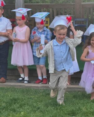 Laura Bell Bundy Instagram - Big day! Not only did Huck turn 5 yesterday, he also graduated pre-school.  We will miss you @haytown_nursery_school. Kindergarten, here we come!