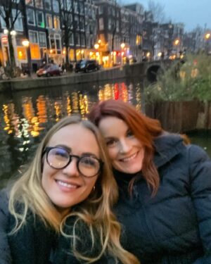 Laura Leighton Instagram - So happy to cozy up with my girl in Amsterdam! ❤️❤️