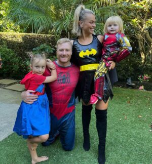 Laura McGoldrick Instagram - Just a low key family dinner 😂 Happiest of birthdays my baby boy 🩵3️⃣🦸🏼‍♂️💥 you’re the sweetest soul, you make me so proud. I’m so lucky to be your Mummy. I love you so much xx