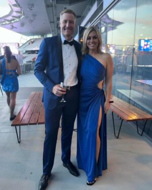 Laura McGoldrick Instagram - I loved hosting the @aucklandcricket awards again last night! Great to celebrate the 23/24 season. Shout out to my handsome hubby, thanks for knowing which side to stand on in photos. Big love 😂🫶🏼💙