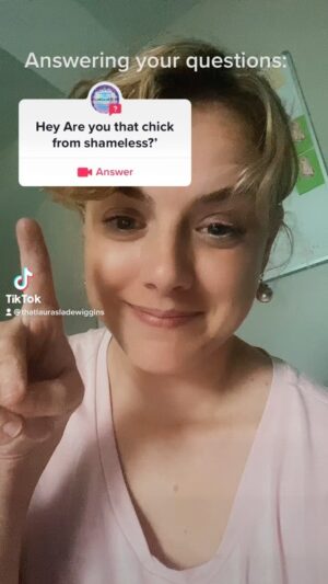 Laura Slade Wiggins Instagram - Thanks for the question from my good friend @goatgoat402 who knows exactly who I am 😂 thank you for playing lmao! #faqanswered #shamelesskaren #shameless