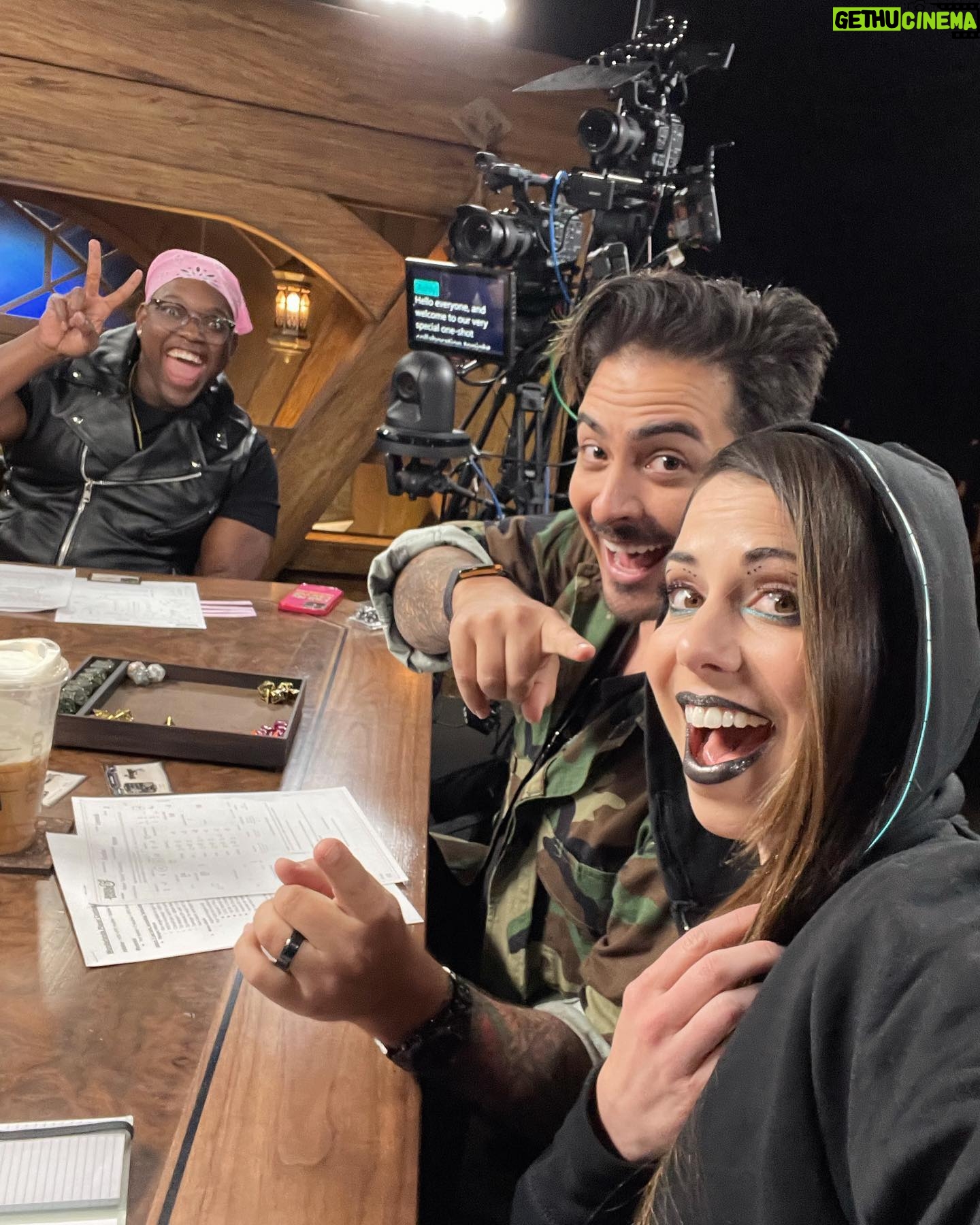 Laura Bailey Instagram - Good times getting to play with two of the coolest nerds I know. @ifynwadiwe @robbiedangerous