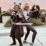 Laura Bailey Instagram - Spider Gwen and Wolverine had symbiote. Also my bloodstream is now 80% sugar. Thank you to my bestie, Ahsoka (@pamelajoybaker) for the pics!