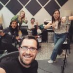 Laura Bailey Instagram - Pic from our rehearsal for the #StrayGods live show last night. @a.wintory is a gem. As are @sweeetanj @officialtroybaker and @ashleythejohnson