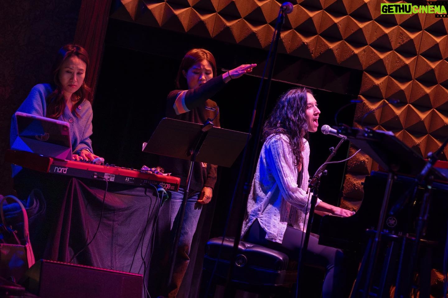 Laura Benanti Instagram - For two years we have dreamed of bringing together a company of brilliant and generous femmes to introduce @mirandaferriss femme focused work to NYC. Last Monday, that fantasy became a reality as we debuted ‘Spiral Bound’ at Joe’s Pub These behind-the-scenes photos capture the ego-less, open hearted, contagious joy that has rejuvenated our belief in what theatre making can be. We are very excited about what’s to come ✨ @livevamaria @eleriward @lornaacourtney @andrea.cesyl @therealkuhoo @cherryeisfuerzaj @maria_wirries @madisonwechsler @joespub @maesteamusicorg @openstageproject @emilymaltby @sujinkimramsey @gabbyveciana @rosa_avila_drums @metoohey @yoonahohmusic @yairevnine @edelman_richard @shiannrose @jannagrahamerz @mikiabraham_ 📸: @heathergershonowitz