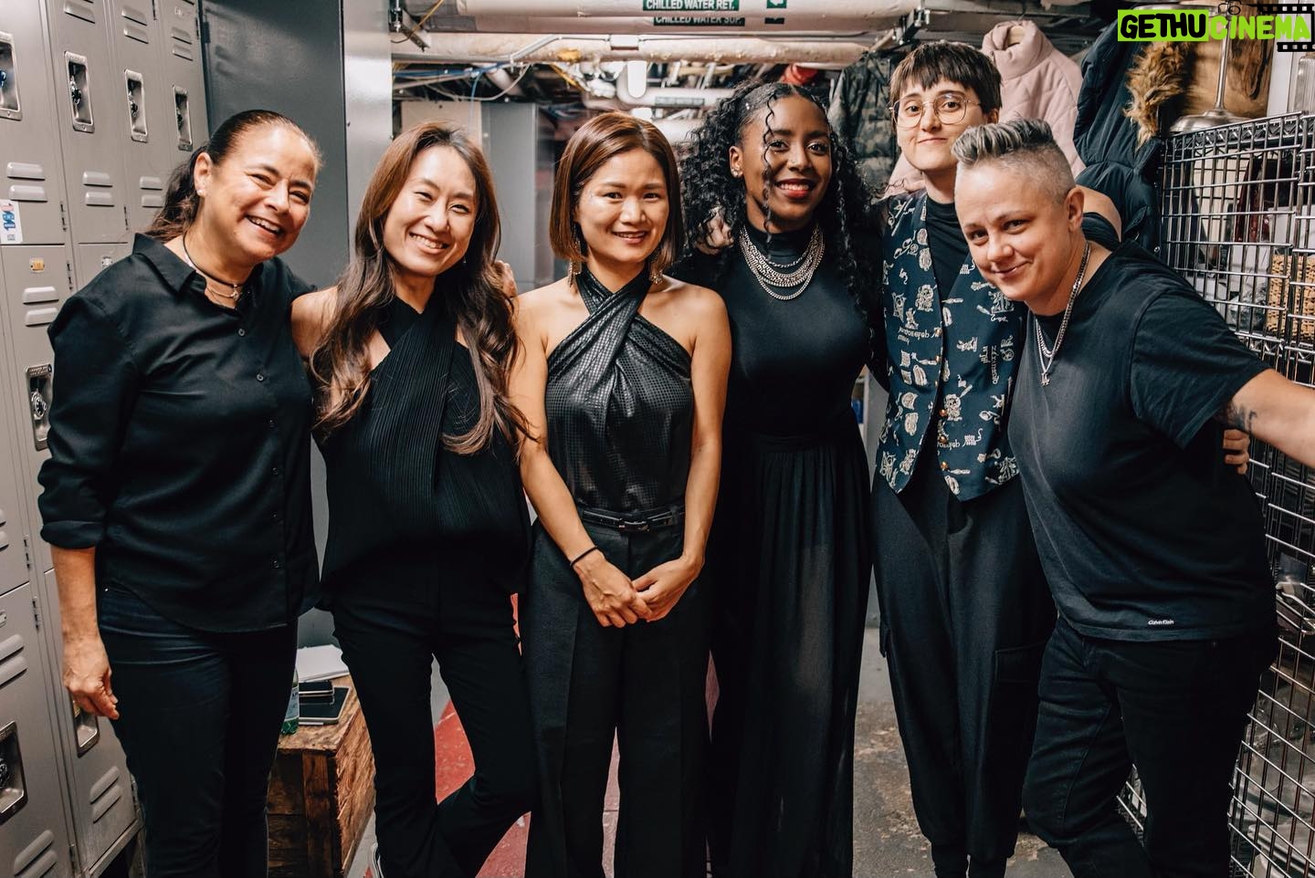 Laura Benanti Instagram - For two years we have dreamed of bringing together a company of brilliant and generous femmes to introduce @mirandaferriss femme focused work to NYC. Last Monday, that fantasy became a reality as we debuted ‘Spiral Bound’ at Joe’s Pub These behind-the-scenes photos capture the ego-less, open hearted, contagious joy that has rejuvenated our belief in what theatre making can be. We are very excited about what’s to come ✨ @livevamaria @eleriward @lornaacourtney @andrea.cesyl @therealkuhoo @cherryeisfuerzaj @maria_wirries @madisonwechsler @joespub @maesteamusicorg @openstageproject @emilymaltby @sujinkimramsey @gabbyveciana @rosa_avila_drums @metoohey @yoonahohmusic @yairevnine @edelman_richard @shiannrose @jannagrahamerz @mikiabraham_ 📸: @heathergershonowitz