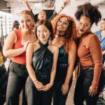 Laura Benanti Instagram - For two years we have dreamed of bringing together a company of brilliant and generous femmes to introduce @mirandaferriss femme focused work to NYC. Last Monday, that fantasy became a reality as we debuted ‘Spiral Bound’ at Joe’s Pub These behind-the-scenes photos capture the ego-less, open hearted, contagious joy that has rejuvenated our belief in what theatre making can be. We are very excited about what’s to come ✨ @livevamaria @eleriward @lornaacourtney @andrea.cesyl @therealkuhoo @cherryeisfuerzaj @maria_wirries @madisonwechsler @joespub @maesteamusicorg @openstageproject @emilymaltby @sujinkimramsey @gabbyveciana @rosa_avila_drums @metoohey @yoonahohmusic @yairevnine @edelman_richard @shiannrose @jannagrahamerz @mikiabraham_ 📸: @heathergershonowitz