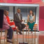 Laura Benanti Instagram - Please enjoy my “how to promote your solo comedy show” tutorial! Thank you @todayshow 🌞☕️ (@sheinelle_o @alroker @craigmelvinnbc) Link in my bio to watch the full interview and to buy tickets look it’s so easy 🎟️✨ @audibletheater Hair: @voelhair Makeup: @mikeyclifton Styling: @jakesokoloff in @tedbaker