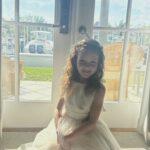 Laura Benanti Instagram - Uncle @nickypumpkin and Aunt @chlohair had an epic wedding weekend AND Ella got to fulfill her lifelong dream of going to Disney World. Thank you @DisneyParks/@WaltDisneyWorld for the absolutely magical and unforgettable family memories and for making Ella feel like “maybe she’s not too old to wear princess dresses after all”. 😭 💫 🪄#WaltDisneyWorld