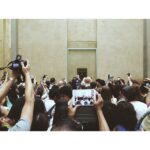 Laura Berlin Instagram - no words needed. #louvre #paris #crowded #lajoconde