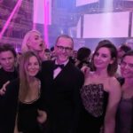 Laura Carmichael Instagram - And congratulations #TeamKane on your win!! 💜💜💜💜💜 @christopherkane @kanechristopher82 @tammyckane @barrymagic #BritishFashionAwards