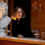 Laura Carmichael Instagram - Thanks for having me @WWD 🖤🖤🖤 📸 @lexieblacklock Wearing @motherofpearl styled by @rebeccacorbinmurray Hair @blakeerik Make up @tina_turnbow #DowntonAbbeyFilm