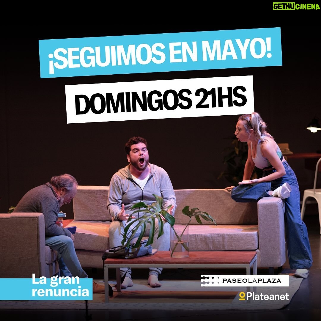 Laura Cymer Instagram - Si, leíste bien 😎👉seguimos renunciando todos los DOMINGOS a las 21HS en la Sala Pablo Neruda del @paseolaplazaok 🎭 El mejor plan #AntiDomingo es venir a divertirte con esta comedia que te va a dejar pensando🤳📵 🎟️Entradas en @plateanet o en la Boletería del Teatro. #Teatro #LaGranRenuncia #PaseoLaPlaza #CalleCorrientes #Comedia #PlateaNet #Trabajo #Celular #RedesSociales #GastónCocchiarale #LauraCymer #LisandoFiks #AbianVainstein #RominaFernandes #LuisBrandoni #TeatroBuenosAires #Temporada2024