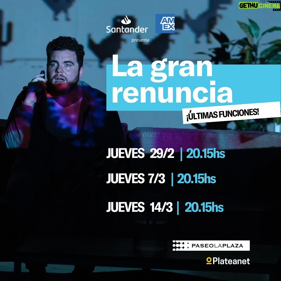 Laura Cymer Instagram - LA MALA: son las últimas funciones 😢 LA BUENA: tenés tiempo de venir a vernos hasta el 14 de marzo 😎 Vení a divertirte con esta comedia que te va a dejar pensando... 🎟️ Entradas en @plateanet o en la Boletería del Teatro. #Teatro #LaGranRenuncia #PaseoLaPlaza #CalleCorrientes #Comedia #PlateaNet #Trabajo #Celular #RedesSociales #GastónCocchiarale #LauraCymer #LisandoFiks #AbianVainstein #RominaFernandes #LuisBrandoni #TeatroBuenosAires #Temporada2024 #Tecnologia #Zoom