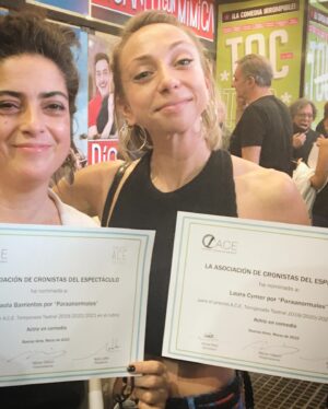 Laura Cymer Instagram - Gracias @premiosace por esta nominación 🙌🏻🎭♥️!!! FELIZ ES POCO !!!
•
- Actriz de comedia - “paranormales” .
.
Obra de @danielveronese.teatro y @matiasdelfe y producción de @sebastian.blutrach ✨.
.
Popurrí de una noche hermosa! Y que viva el teatro loco!!!!
1- 🌈
2- Recibiendo diploma con mis compañeras de terna : mujeres que admiro tanto !!!
3- 🎭
4 - con compa de obra y terna 💜 #PaolaBarrientos
5- Trío de churris !
6 - El llamado.
7 - Muy Turist con Diploma!
8 - “ Nu y Eve “
9 - Nos pisa el bondi!!!
10 - Fin de fiesta con mi hna @paula_carruega ❤️‍🔥