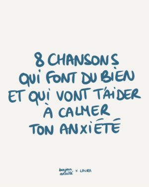 Laura Dutilleul Instagram - C'est quoi la chanson qui te fait du bien et qui calme ton anxiété ? 💙 

Tu peux découvrir la nouvelle pépite "Respire" de @laurachanteuse et la playlist "Calmer l'anxiété et l'angoisse" sur Spotify pour t'aider à t'apaiser quand ça ne va pas ☀️