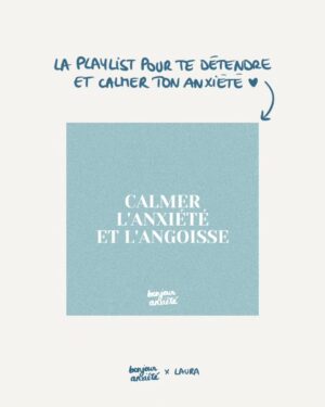 Laura Dutilleul Instagram - C'est quoi la chanson qui te fait du bien et qui calme ton anxiété ? 💙 

Tu peux découvrir la nouvelle pépite "Respire" de @laurachanteuse et la playlist "Calmer l'anxiété et l'angoisse" sur Spotify pour t'aider à t'apaiser quand ça ne va pas ☀️