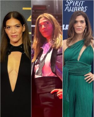 Laura Gómez Instagram - Dominican designers @oriettdomenech @josejhan @maylevasquez & hair stylist @thecutbypatriciacedano were my allies for the quite outstanding events I had these past few weeks. I couldn't be more grateful for having had the loving support of such talented Dominican peers 🇩🇴 
• 
• 
Acá un popurrí de 3 diseños de dominican@s que tuve el placer de llevar en los eventos de estas semanas: @oriettdomenech con ese divino vestido negro para los Premios Goya, @josejhan que me convirtió en toda una Marlene Dietrich para @berlinale y @maylevasquez que añadió un hermoso toque de color a una tarde en LA en los @filmindependent Spirit Awards. Finalmente los estilistas @omontesdeoca y @raulcohen porque les juro que esta faena de buscar atuendo y look perfectos no es tarea fácil Y @thecutbypatriciacedano, mi aliada en Santo Domingo con mi lindo corte y color de pelo 💁🏽‍♀️ 

Feliz de haber conseguido esta fuente de apoyo tan espectacular con mi gente en Erredé 🇩🇴 ¡Gracias del alma! 💖