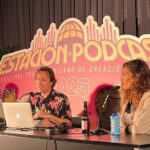 Laura Gómez Instagram - Flashback a un año atrás, cuando participé como panelista en @estacionpodcast con el podcast español "Corinna y El Rey" del cual fui narradora. Un placer estar de vuelta con mi propio espacio, @barajaesopodcast, en el que será nuestro primer episodio en vivo -desde Madrid- con dos invitad@s de lujo: los chilenos Catalina May y Martín Cruz de @lasraraspodcast. Nos pueden acompañar en vivo esta tarde en el Círculo de Bellas Artes @cbamadrid (sala Gómez de la Serna, 5to piso) a las 6pm (18h), o usar el enlace en mis historias para mirar en directo... Agradecida con tan linda invitación de @estacionpodcast ¡pura emoción! 🎙️
