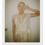 Laura Haddock Instagram - The Laterals 🤍 Styling: @aimeecroysdill Hair: @halleybrisker Makeup: @naokoscintu Dress: @simonerocha_ Mag: @thelaterals