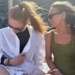 Laura Haddock Instagram - Lil appreciation post to the lady I get to do life with. I’d be wind swept with you everyday 🤍 @aimeecroysdill