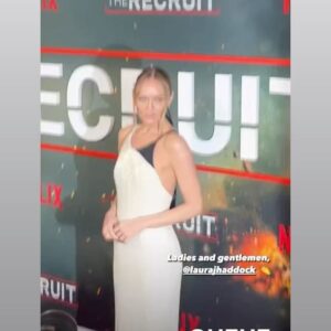 Laura Haddock Instagram - The Recruit.. 

Styling: @aimeecroysdill 
Makeup: @missjobaker 
Hair: @samiknighthair 
Dress: @giorgioarmani 
Jewels: @vraiofficial