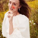 Laura Haddock Instagram - 🌺 @telegraphluxury Photographer @stefgalea Stylist @tonastell Director @hellsgibson Shot at @vauxhallfarm Makeup: @neilyoungbeauty Hair: @halleybrisker