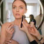 Laura Haddock Instagram - Getting ready with @armanibeauty 🤍 Photographer: @ionawolffphoto Makeup: @naokoscintu Hair: @halleybrisker Styling: @aimeecroysdill #armanibeauty #luminoussilk #downtonabbey
