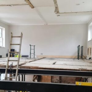 Laura Hamilton Instagram - BEFORE & AFTER... SWIPE 👉🏻
.
.
.
I just wanted to say thank you so much for your lovely messages about my house renovation.  Lots of you have asked to see some photos of the inside before and after...
.
.
.
The build team knocked down every single wall in the existing (front part of the building), 16 steels went in to support the new structure and the entire property layout was redesigned.  It's difficult to show before photos because the layout would not make sense, but you can see what the house looked like with no walls and I have included some of the photos of what it's like now.
.
.
.
I decided to take out the old oil tank and replace it with an air source heat pump. Under floor heating was then installed throughout. 
.
.
.
I absolutely love interior design & interior styling and I experimented with some different colour schemes this time round. 
.
.
.
I created a guest bedroom with an ensuite bathroom in the old stone folly, and I decided to paint the entire room (including the ceiling a dark blue). You can see a few more AFTER clips in my reel that is pinned on my grid. Laura x
.
.
.
#transformation #renovation #interiordesign #interiorstyle #therebuild #property #sustainablehome #airsourceheatpump