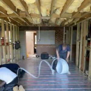 Laura Hamilton Instagram - BEFORE & AFTER... SWIPE 👉🏻
.
.
.
I just wanted to say thank you so much for your lovely messages about my house renovation.  Lots of you have asked to see some photos of the inside before and after...
.
.
.
The build team knocked down every single wall in the existing (front part of the building), 16 steels went in to support the new structure and the entire property layout was redesigned.  It's difficult to show before photos because the layout would not make sense, but you can see what the house looked like with no walls and I have included some of the photos of what it's like now.
.
.
.
I decided to take out the old oil tank and replace it with an air source heat pump. Under floor heating was then installed throughout. 
.
.
.
I absolutely love interior design & interior styling and I experimented with some different colour schemes this time round. 
.
.
.
I created a guest bedroom with an ensuite bathroom in the old stone folly, and I decided to paint the entire room (including the ceiling a dark blue). You can see a few more AFTER clips in my reel that is pinned on my grid. Laura x
.
.
.
#transformation #renovation #interiordesign #interiorstyle #therebuild #property #sustainablehome #airsourceheatpump