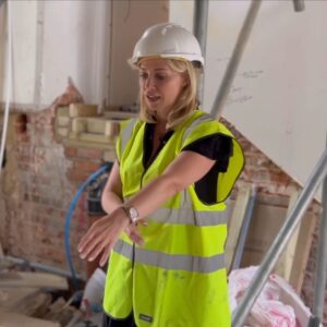 Laura Hamilton Instagram - BEFORE & AFTER... SWIPE 👉🏻
.
.
.
I just wanted to say thank you so much for your lovely messages about my house renovation.  Lots of you have asked to see some photos of the inside before and after...
.
.
.
The build team knocked down every single wall in the existing (front part of the building), 16 steels went in to support the new structure and the entire property layout was redesigned.  It's difficult to show before photos because the layout would not make sense, but you can see what the house looked like with no walls and I have included some of the photos of what it's like now.
.
.
.
I decided to take out the old oil tank and replace it with an air source heat pump. Under floor heating was then installed throughout. 
.
.
.
I absolutely love interior design & interior styling and I experimented with some different colour schemes this time round. 
.
.
.
I created a guest bedroom with an ensuite bathroom in the old stone folly, and I decided to paint the entire room (including the ceiling a dark blue). You can see a few more AFTER clips in my reel that is pinned on my grid. Laura x
.
.
.
#transformation #renovation #interiordesign #interiorstyle #therebuild #property #sustainablehome #airsourceheatpump