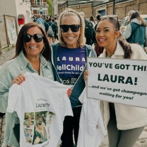 Laura Hamilton Instagram - I honestly can’t believe that today I ran the @londonmarathon. For someone who has never enjoyed long distance running this was a massive undertaking for me.
.
.
.
Back in September @wellchild asked me if I would run for them.  I have been an ambassador for this amazing charity for over 14 years so I decided to take on the challenge and fundraise for them.
.
.
.
So many people have asked me throughout my training ‘what time are you going for?’… it was never about that for me.  This was about completing a challenge and helping the charity. 
.
.
.
I was running at a really good pace until mile 18 when I needed to stop for a wee.  I then hit the wall at mile 20.  The support from the crowd was like nothing I’d experienced before.  People shouting my name and cheering me on most definitely helped me power on through. I managed a FaceTime call with Rocco and Tahlia and when they both told me how proud they were I struggled to hold back the tears. I also thought a lot about @jonnieirwintv and running in his honour.
.
.
.
If you ran the marathon today WELL DONE.  You should be unbelievably proud of what you have achieved irrelevant of your finish time.  I also want to say a MASSIVE thank you to all of my friends who were there supporting me today, those who were supporting at home and to those who sent messages of encouragement.
.
.
.
If I can run a marathon, YOU CAN. #londonmarathon #marathon #26.2miles #london #fundraising #wellchild #grateful #friends #family