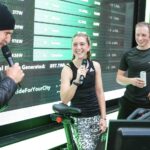 Laura Kenny Instagram – Thank you @bloomberg for a wonderful morning kicking off the PWR ride. We’ve not done much training since the Olympics (especially since our lockdown home gym has turned back into a garage!) but what better way to shake off the cobwebs than to get on the @energym.io bikes and create transportable, renewable energy from our efforts..?!
Our aim was to power 3 after school children’s clubs from the energy we banked today – how amazing! 🤯🤩
#RideForYourCity #ad